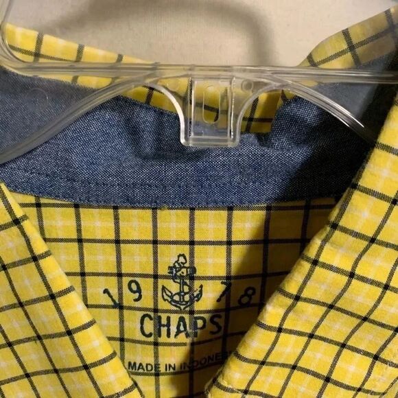 Chaps 1978 Yellow & Black Shirt #M3 - Picture 3 of 3